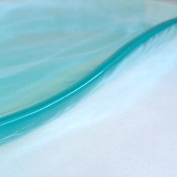 ArdaCam Blue Swirl Tabletop Turkish Blown Glass Serving Platter - Picture 5 of 8